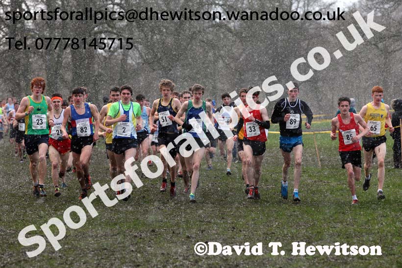 Mens under-20 Northern Cross Country Champs., Witton Park, Blackburn. Photo: David T. Hewitson/Sports for All Pics